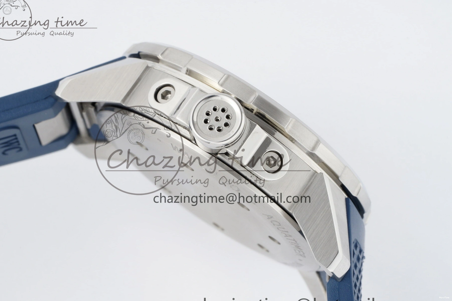 MIROTIME 0518 WellDesigned Aquatimer Automatic SS RSF 1:1 Best Edition Blue Dial on Blue Rubber Strap A 7057
